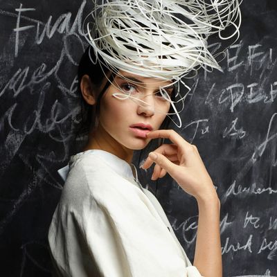 Kendall Jenner, photographed by Karl Lagerfeld for <i>V</i> Magazine's 100th issue.