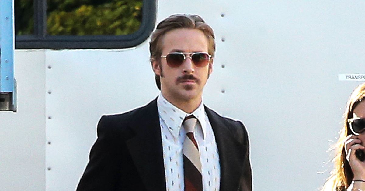 Ryan Gosling Put A Shady Stache On His Face 2817