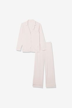 Amazon Essentials Women's Plus-size Long-sleeved Shirt and Full-length Pant Pajama Set