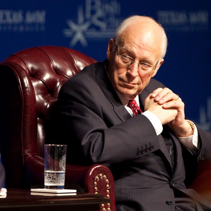 COLLEGE STATION, TX - JANUARY 20: Former Defense Secretary and 46th Vice President Dick Cheney attends an event honoring the 20th anniversary of the Persian Gulf War on January 20, 2011 in College Station Texas. The Gulf War was waged against Iraq from August 1990 to February 1991 during President George H. W. Bush's administration. (Photo by Ben Sklar/Getty Images)