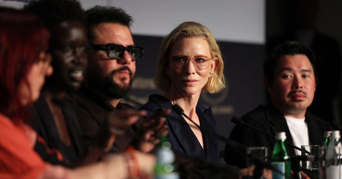 In an interview with Rachel Handler at Cannes, Cate Blanchett discusses AI-phobia, ‘risk-averse’ Hollywood, how she’s preparing to play Martha Stewart, waking up with anxiety at 3 a.m., and why she started the Displacement Film Fund.