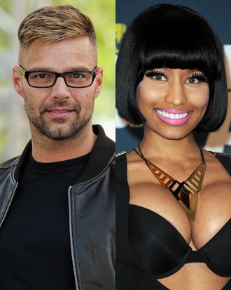 Ricky Martin and Nicki Minaj.