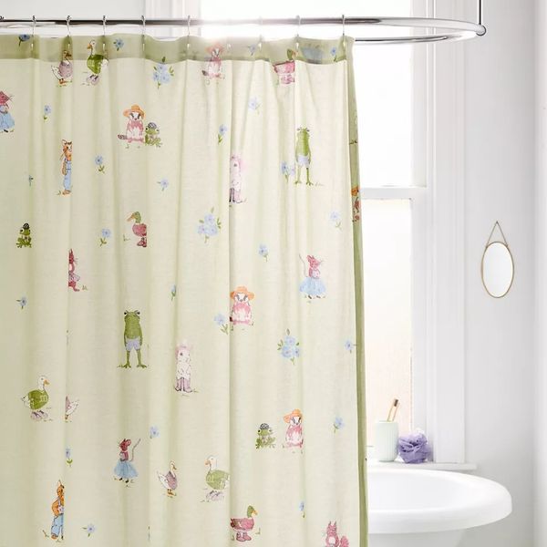 Urban Outfitters Party Animals Patterned Shower Curtain