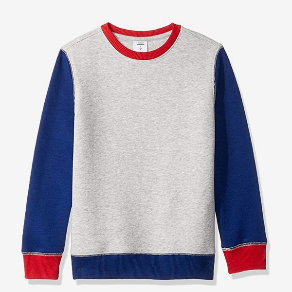 Amazon Essentials Boys Fleece Crew-Neck Sweatshirts