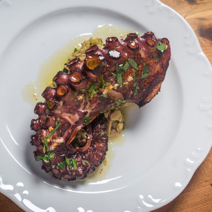 grilled octopus entree