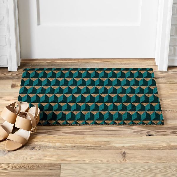 West Elm Alternating Geo Doormat