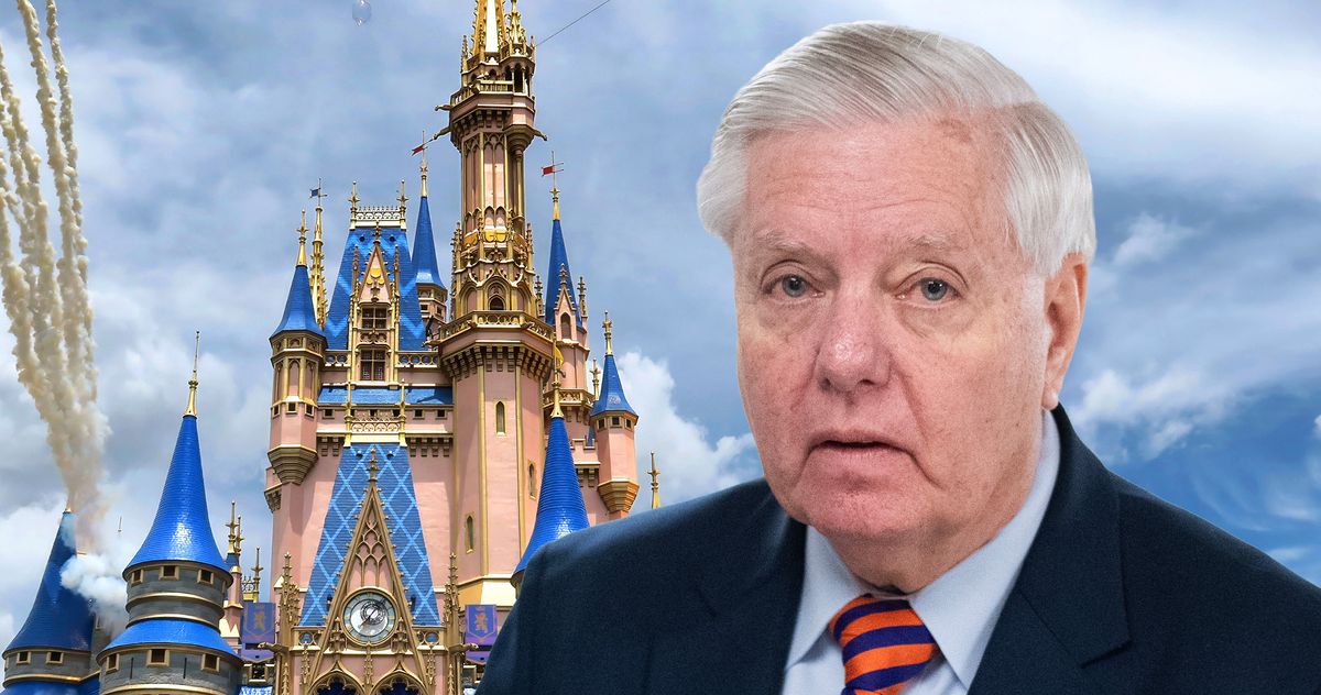 Lindsey Graham Had a Magical Shutdown Vacation at Disney World