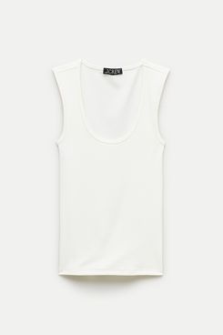 J. Crew Refined Rib Scoopneck Tank Top