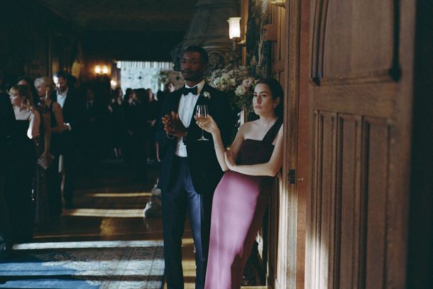 strapless open back dress BABARONI Plus Size 2025 Illusion Neck Full Length Bridesmaid Dress-Candy Pink