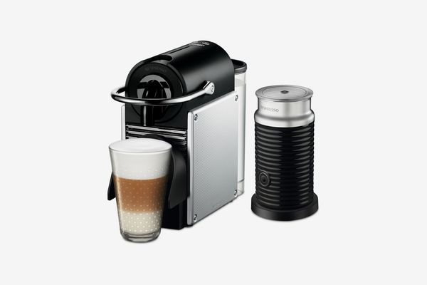 Nespresso by De’Longhi Aluminum Pixie Espresso Machine with Aerocinno3