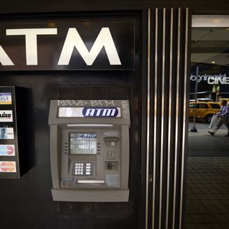 An ATM machine on Third Avenue is viewed in New York on May 10, 2013, just one of the many that were used as cyber thieves around the world stole $45 million by hacking into debit card companies, scrapping withdrawal limits and helping themselves from cash machines, US authorities said May 9, 2013. The massive heist unfolded 