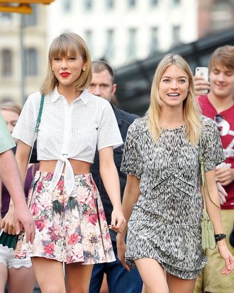 Taylor Swift and Squad Member Martha Hunt.