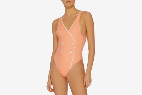 Solid & Striped the Juliette Button Front One Piece Swimsuit