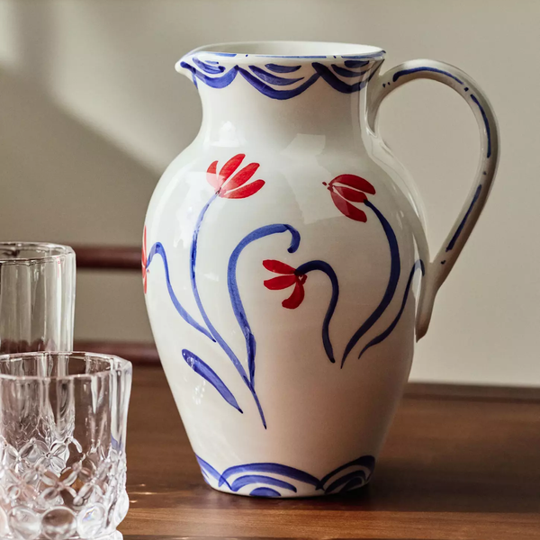Anthropologie Stefania Italian Earthenware Pitcher