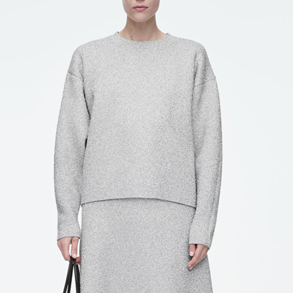 Cos Oversized Sparkly Merino Wool Sweater