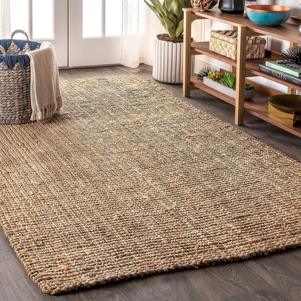 Jonathan y Pata Hand Woven Chunky Jute Indoor Area Rug 5' x 8'