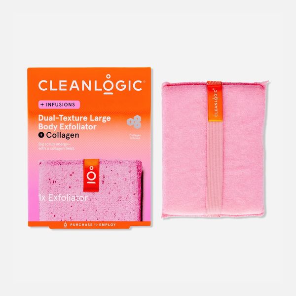 Cleanlogic Infusions Dual-Texture Large Body Exfoliator + Collagen