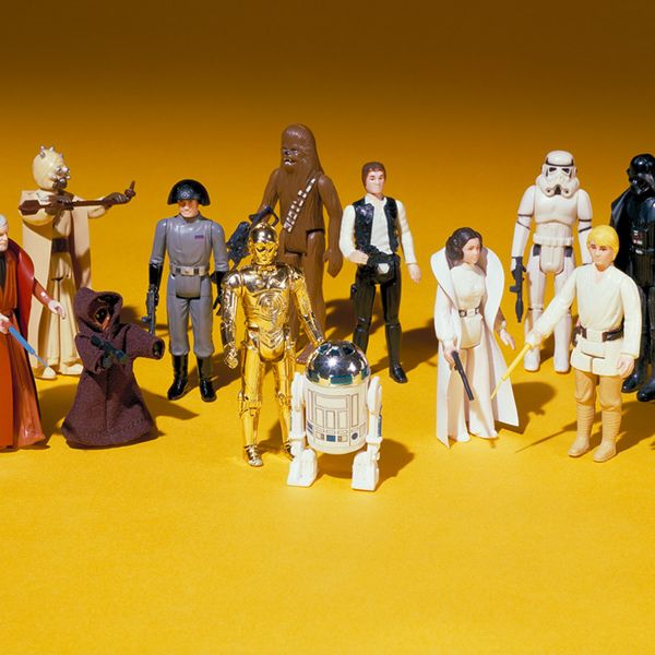 The first 12 <i>Star Wars</i> action figures released by Kenner in 1978, prototypes of which remain a holy grail for collectors.