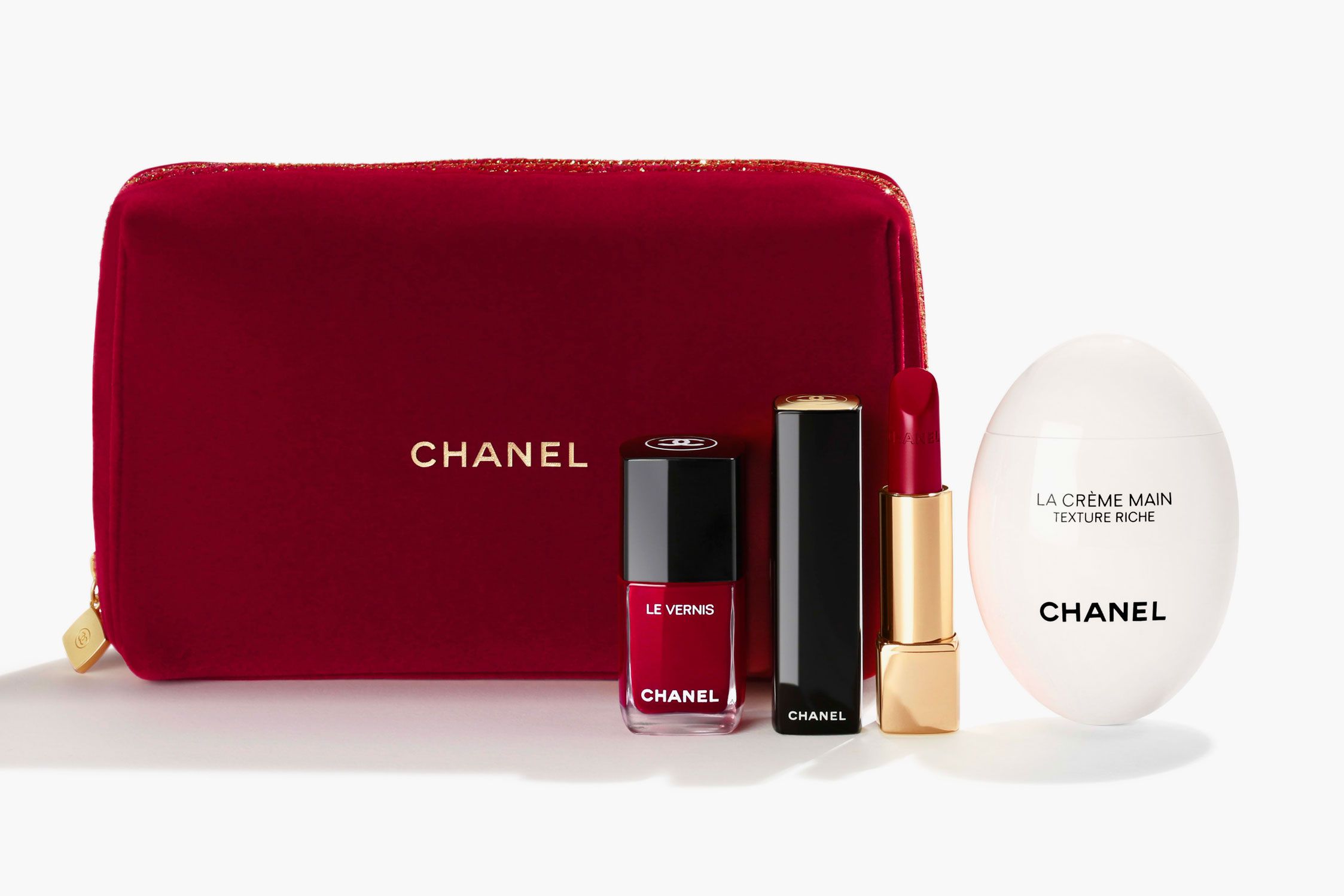 Chanel 2022 Gift Set Hand Cream Lip Balm 