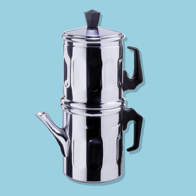 Neapolitan Coffee Maker in Aluminum and Other Objects, Italy, 1940s