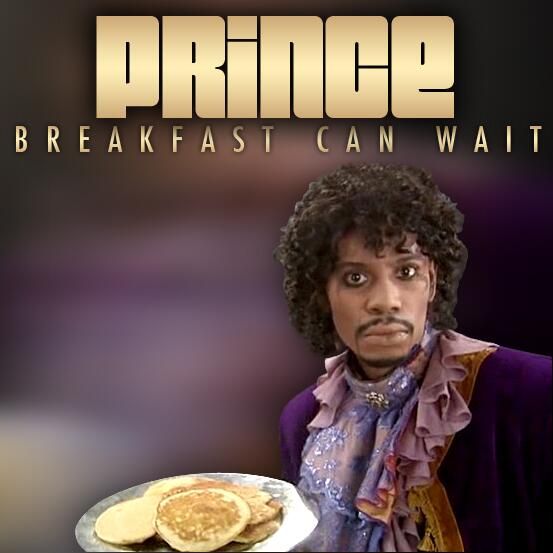 Dave Chappelle, as Prince, on the cover of a Prince single.