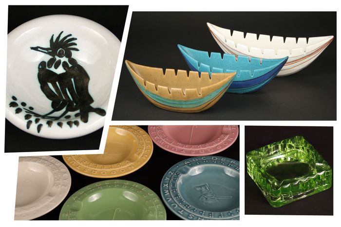 A Collection of Beautiful Ashtrays at Kingston Design Museum