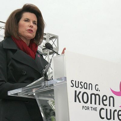 Nancy Brinker, Founder, Susan G. Komen for the Cure makes remarks at the Komen Community Challenge rally 26 April, 2007 on Capitol Hill in Washington, DC. 
