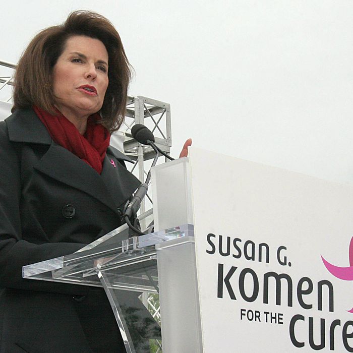 Nancy Brinker, Founder, Susan G. Komen for the Cure makes remarks at the Komen Community Challenge rally 26 April, 2007 on Capitol Hill in Washington, DC.
