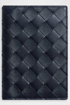 Bottega Veneta Bicolor Intrecciato Passport Case