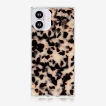 Flaunt Square Phone Case, Blonde Tortoise Shell