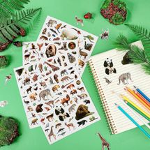 800 Realistic Zoo Animal Stickers