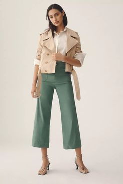 The Colette Collection by Maeve Cropped Wide-Leg Pants: Magic Fabric Edition