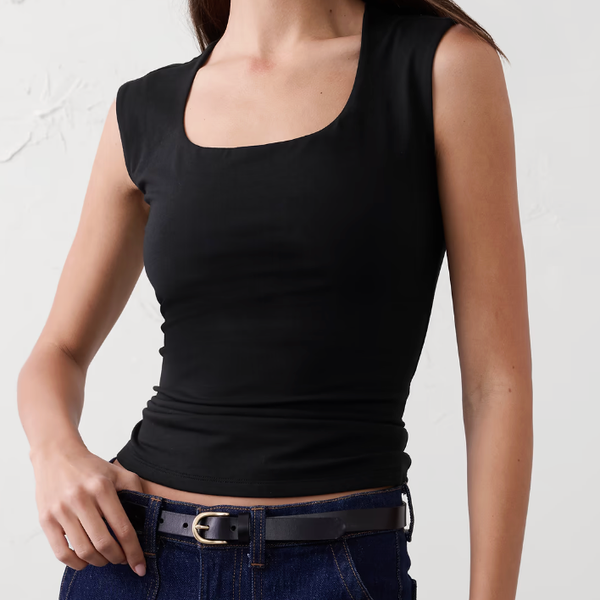 Banana Republic Soft Stretch Scoop-Neck Top