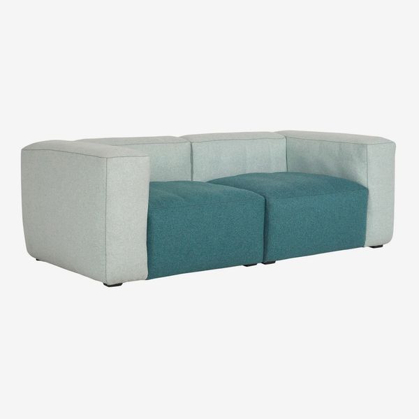 Hay Mags Sofa - Teal/Pale Green