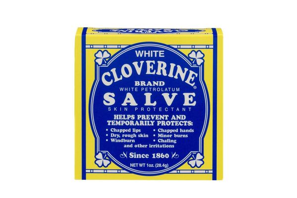 White Cloverine Salve, White Petrolatum Skin Protectant, Pack of 6