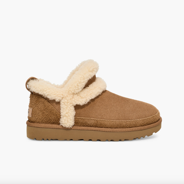UGG Classic Ultra Mini Spillseam Genuine Shearling Bootie