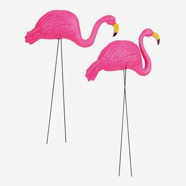 Pink Flamingo Yard Ornament, Pack of 2