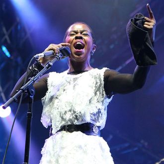 ROTHBURY, MI - JUNE 28: The Lauryn Hill Incident performs on Day 3 of the 2014 Electric Forest Festival on June 28, 2014 in Rothbury, Michigan. (Photo by Jeff Kravitz/FilmMagic for Electric Forest)