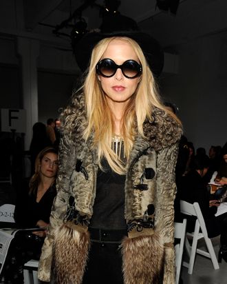 NEW YORK, NY - FEBRUARY 14: Stylist Rachel Zoe attends the Rodarte fall 2012 fashion show during Mercedes-Benz Fashion Week on February 14, 2012 in New York City. (Photo by Rabbani and Solimene Photography/Getty Images)