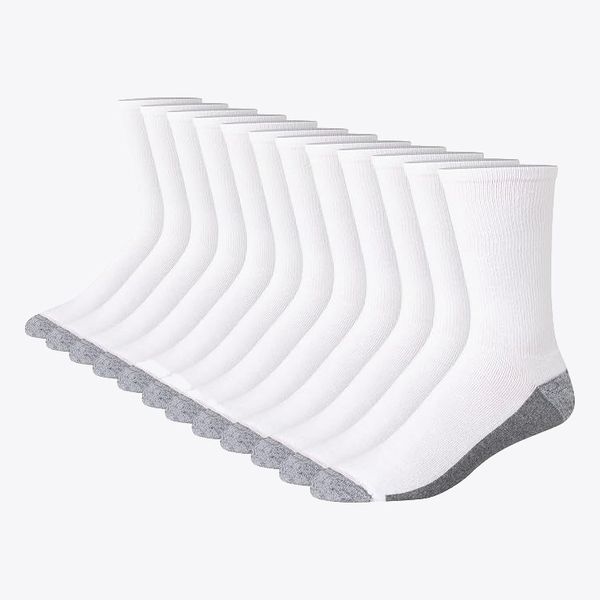 Hanes Men's Max Cushioned Crew Socks Pack, Max Cushioned Moisture-wicking Stay Dry Socks, Athletic Socks, 6, 8 Or 12-pairs - 6 Pairs