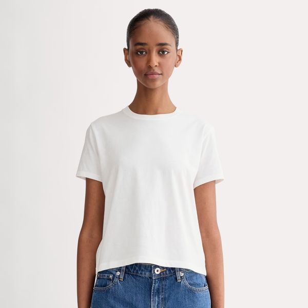 Everlane The Box-Cut Tee in Essential Cotton