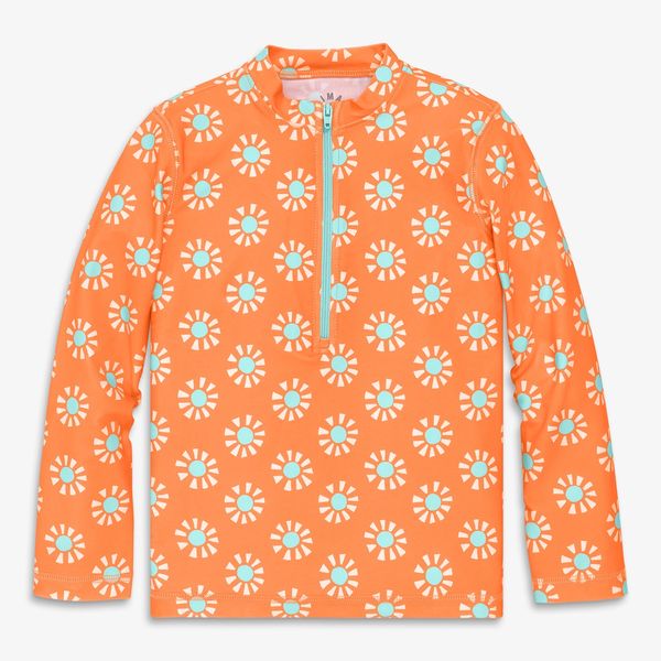 Primary Kids Long-Sleeve Half-Zip Rash Guard