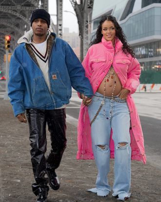 Rihanna Bares Her Baby Bump on Date Night in N.Y.C. with A$AP Rocky