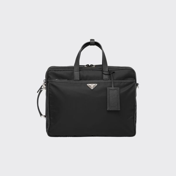 Prada Re-Nylon and Saffiano Leather Briefcase