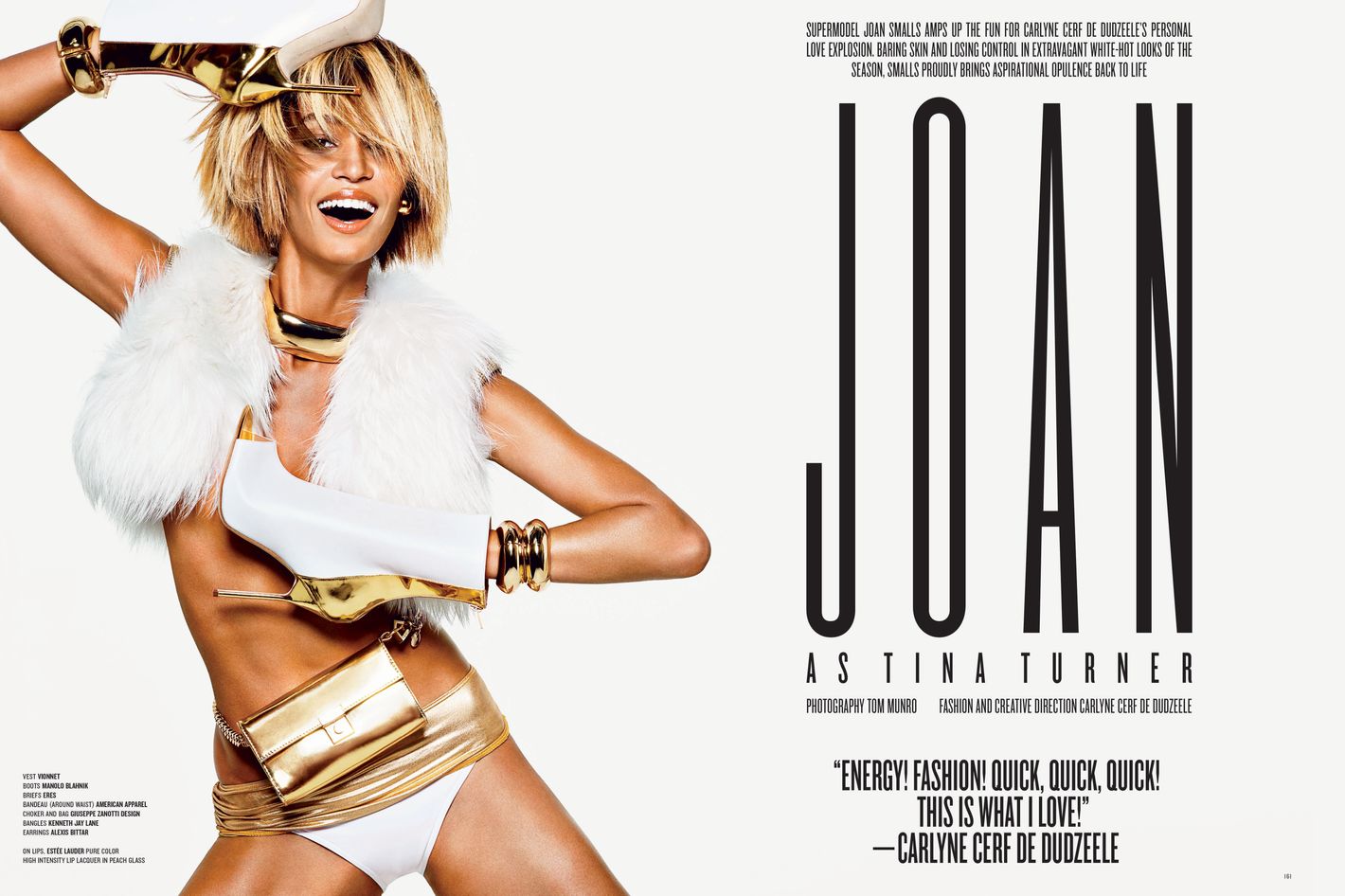 Photos: Joan Smalls Channels Tina Turner in Latest V