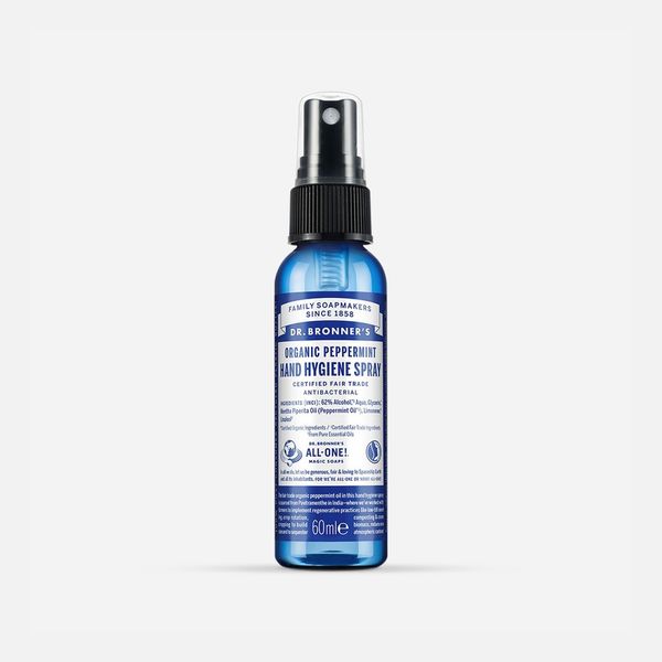 Dr. Bronner’s Organic Hand Sanitizer Spray (Peppermint, 2 ounce)