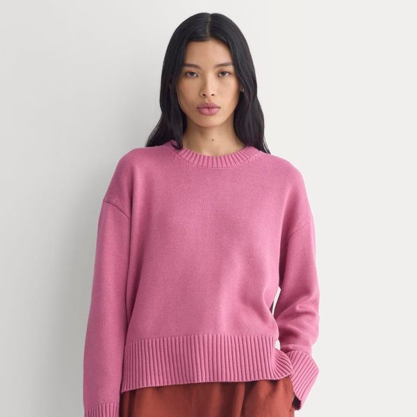 Everlane The Boxy Sweater in Everyday Cotton