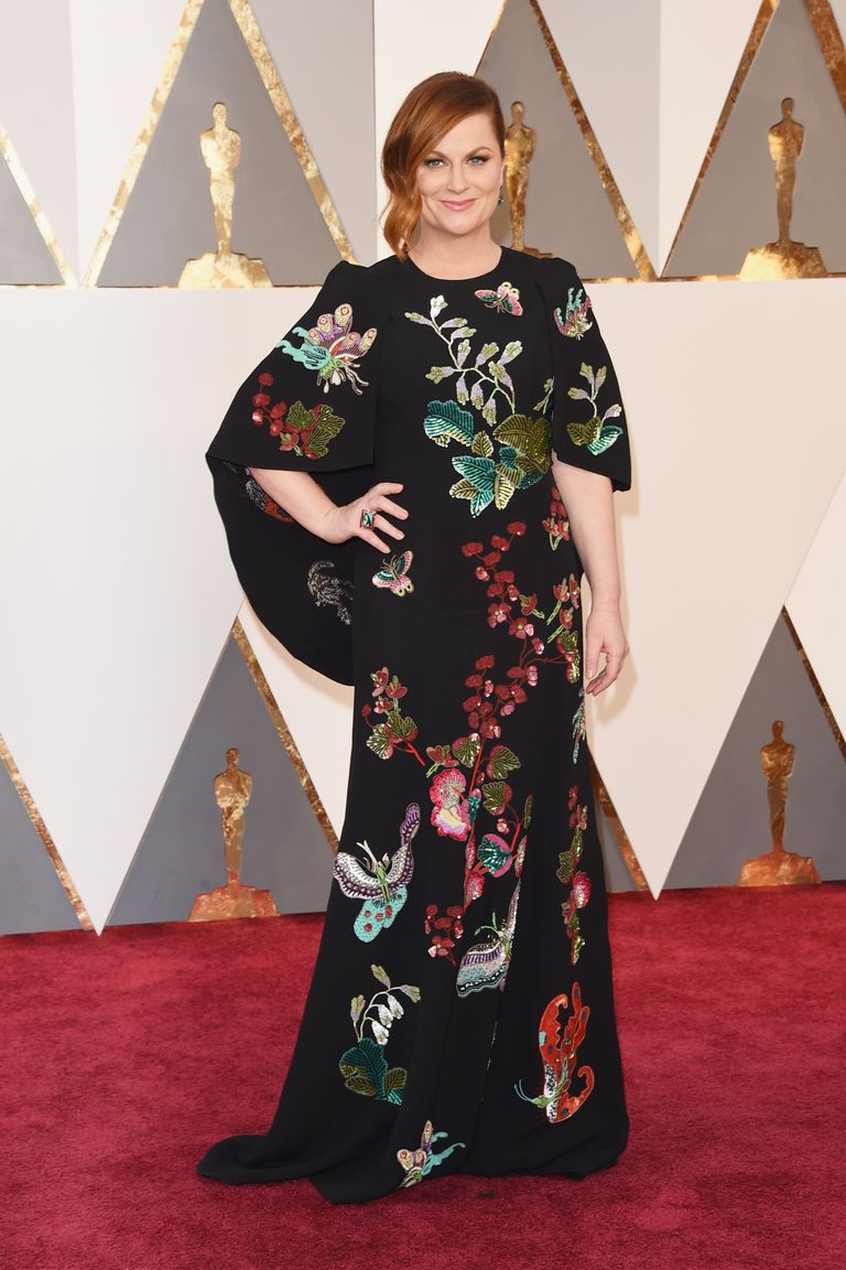 Amy Poehler 
Dress by Andrew GN; shoes by Brian Atwood.