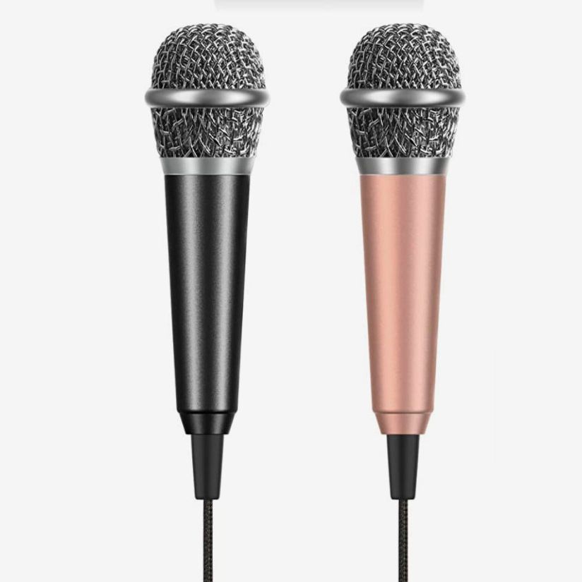 Mini Karaoke Microphone Mini Microphone Mini Voice Recording Microphone Portable Karaoke Mic for Singing Recording Voice Recording