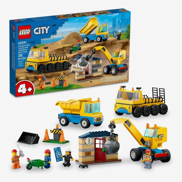 LEGO City Construction Trucks and Wrecking Ball Crane